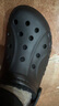 CROCS卡骆驰秋冬新品暖棉洞洞鞋男女秋冬款贝雅暖棉拖鞋|205969 黑/黑-060(建议买大一码) 43 (270mm) 实拍图