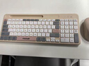 方正（Founder） 无线键鼠套装 非机械手感键盘 办公键盘鼠标套装 电脑键盘 笔记本键盘 KN500  卡其色 实拍图