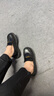 卓诗尼厚底乐福鞋女2025新款夏季一脚蹬单鞋英伦风百搭小皮鞋 黑色 37 晒单实拍图