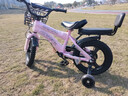 贝琦童（BEIQITONG）儿童自行车单车2-3-4-6-9-10岁男孩童车中大童女孩小孩宝宝脚踏车 尊享粉【一体轮】暴君轮靠背后座 14寸适合身高(90-105)CM 实拍图