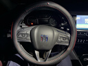 JZCP汽车方向盘套冬季四季通用真皮防滑吸汗超薄高档耐磨保护男款把套 别克英朗昂科威阅朗凯越威朗君越昂科拉GL6君威微蓝 黑色红线 带车标款 实拍图
