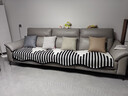 京寻雪尼尔沙发垫异形四季通用沙发巾防滑直排沙发坐垫小清新款90*240 实拍图