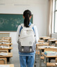 361°书包女生初高中生大容量双肩包高颜值减负护脊背包大学生电脑包 白色 【单独书包】 实拍图