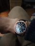 【网红爆款】商务腕表石英运动表休闲皮带男女手表 黑色 实拍图