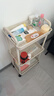 金隆兴婴儿用品小推车置物架多层浴室厨房落地蔬菜零食可移动收纳架 3层 实拍图