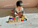 小顽豆婴儿童早教蒙氏教具1一2岁3拼图积木拼装0宝宝益智力女孩男孩玩具 实拍图