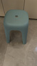 禧天龙大承重坚固防滑塑料凳子 换鞋方凳浴室凳 耐磨椅子 中凳 石青 实拍图