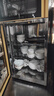 在丰（ZAIFENG）消毒柜商用餐饮不锈钢大容量家用消毒碗柜饭店厨房双门餐具立式消毒碗柜碗筷保洁柜 【280S黑-5层双控】光波+臭氧+沥水盘 实拍图