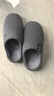 洁丽雅家居棉拖鞋男士2025新款家用秋冬季室内保暖大码抗菌防臭拖鞋女冬 深灰 【99%抗菌 二代升级】 40-41 【适合39-40码】 实拍图