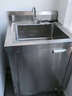 烘焙精灵304厨房不锈钢一体式水槽柜水池橱柜双槽简易台盆商用 50*50*80单池-【如图三加厚款】 实拍图