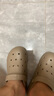 朴西洞洞鞋男士夏季平跟厚底踩屎感拖鞋包头防滑外穿沙滩情侣款凉鞋男 卡其色 44 -45 实拍图