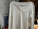 UR2025秋季新款女装时尚休闲简约基础修身T恤UYB450010 本白 L 实拍图