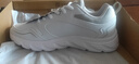 安踏运动鞋女鞋秋冬新款防水皮面跑步鞋休闲鞋百搭轻便软底减震小白鞋 【店长力荐热卖皮面防水鞋】白色 37.5 (235mm) 实拍图