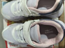 鸿星尔克（ERKE）童鞋男女童运动鞋儿童缓震轻便跑鞋淡紫粉/微晶白/神秘紫34 实拍图
