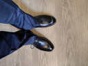 意尔康男鞋圆头商务正装鞋春秋单鞋系带皮鞋德比婚鞋 53449W 黑色 40 实拍图