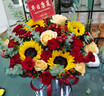 冉子花坊鲜花速递同城配送向日葵混搭抱抱桶玫瑰送女友爱人生日礼物真鲜花 美好祝愿 实拍图