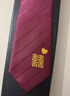 FitonTon【结婚季】8cm酒红色领带男免打结一拉得正装新郎喜庆婚礼双喜字 实拍图