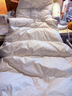 鸭鸭（YAYA）羽绒马甲女外穿秋冬新款情侣男女同款连帽马夹背心羽绒服外套 米白色 M /160(建议100-115斤) 实拍图