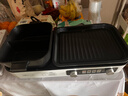 小熊（Bear）烤涮一体两用锅 烤肉锅电烤盘 家用电烧烤炉火锅烤肉一体多功能锅 鸳鸯锅分体可拆洗分区控温L21D2 实拍图