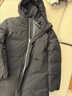 罗蒙断码处理中长款羽绒服男士加厚连帽白鸭绒休闲保暖中年爸爸冬外套 YR7805黑色  2XL (推荐155-175斤) 实拍图