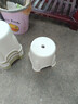 居家简约儿童矮圆凳塑料家用加厚矮凳子儿童浴室防滑凳子椅子 颜色随机 一个【16cm*18cm】 实拍图