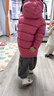 保姆鹅  【风墙】儿童羽绒服宝宝中长款护脸加厚外套保暖童装[NG2664] 石榴粉 110 实拍图
