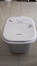 美的（Midea）泡脚桶按摩足浴盆加热自动按摩洗脚盆泡脚盆理疗恒温高深桶中秋礼物生日送男女友ZL305极地白 实拍图