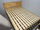 沃尔福 【现货闪发】床 橡胶木实木床简约单人床卧室家具北欧主卧双人床 原木色（单床） 1500mm*2000mm 实拍图