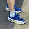 安德玛（UNDERARMOUR）库里CURRY 11男女情侣运动篮球鞋3027416 蓝黄色100 3026615-100 45.5 实拍图