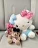 Hello Kitty三丽鸥毛绒玩具公仔布娃娃抱枕生日礼物 12寸坐姿KT-蝴蝶结款浅蓝 实拍图