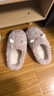 洁丽雅买一送一踩屎感棉拖鞋女秋冬季室内居家用防滑保暖毛绒情侣拖鞋男 灰粉+灰色 【店长推荐  小耳朵】 38-39 女+42-43男 晒单实拍图