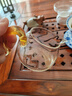 一品工坊台湾公道杯高硼硅玻璃公杯纯手工加厚大号分茶器茶海茶道茶具配件 黄把280ML【小巧型】 实拍图