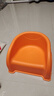 儿童特厚小沙发凳子塑料靠背椅家用可叠放幼儿园矮凳洗澡防滑座椅 【活力橙】儿童沙发椅【特厚款】 单只装】适用0-5岁 实拍图