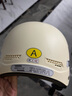 新日新日3C国标认证摩托电动车头盔男女四季通用骑行电瓶车半盔安全帽 卡其色【防晒短镜】 3C新国标A类 实拍图