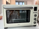 美的（Midea）【国家补贴】家用多功能风炉电烤箱 40L大容量/四面搪瓷/热风循环/空气炸锅烤箱一体机PT4012W二代 实拍图