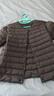鸭鸭（YAYA）佟丽娅明星同款轻薄羽绒服女短款韩版休闲保暖羽绒内胆轻便外套 黑色 M 实拍图