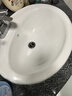 MAXX POWER台上盆半嵌入式椭圆形陶瓷台中盆艺术盆洗漱洗手洗脸洗面盆 22寸三孔 . 单盆 实拍图