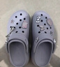 卡骆驰（CROCS）檀健次同款经典泡芙洞洞鞋百舒适男沙滩鞋女鞋休闲鞋|207521 霜紫色-5BO 36 (220mm) 37 实拍图