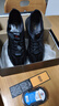 戈耐新款商务休闲皮鞋男士英伦正装内增高运动鞋防滑爸爸百搭潮流男鞋 黑色 41 (255mm) 实拍图