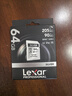 雷克沙（Lexar）64GB SD存储卡 U3 V30 佳能索尼富士尼康相机高速SD卡 读205MB/s 写140MB/s 4K超清录制 SD银卡 实拍图