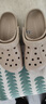 卡骆驰（CROCS）洞洞鞋贝雅男鞋女鞋轻便耐磨一脚蹬拖鞋休闲鞋|10126 卵石色-2V3 39 (240mm) 实拍图