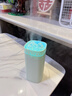 ZXJIEN加湿器迷你 办公室桌面小型车载净化器卧室家用轻音USB便捷双喷加湿器七彩火焰加湿器 【活力绿】600ml容量/双喷大雾量/Type-c 实拍图