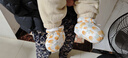 十月结晶新生儿脚套秋冬加棉婴儿软底鞋子男女宝宝护脚套0-6个月 温柔草莓 实拍图
