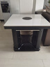 一均牌电暖桌正方形电热桌电炉取暖桌烤火桌子家用多功能冬季取暖器电暖炉烤火炉电烤炉取暖炉800*800mm 5A岩板+电陶炉+遥控+中层置物架 80*80cm 实拍图
