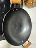 京东京造 炒锅 无涂层铸铁圆底双耳东北铁锅炖锅干锅油炸  带盖34cm  实拍图