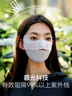 OhSunny防晒口罩夏女透气护眼角防紫外线防晒面罩男 SLF5M136WT 云霜灰 M 实拍图