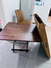升哥 折叠餐桌户外折叠桌子电脑桌简易便捷小户型方桌 吃饭桌椅子组合 胡桃木纹80*80*74cm【加粗桌腿】 实拍图