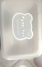 创意翻盖肥皂盒简约透明塑料沥水盒家用宿舍皂盒卫生间阳台香皂盒 小熊翻盖肥皂盒【2个】 实拍图