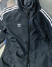 adidas经典三条纹运动连帽夹克外套男女春季阿迪达斯三叶草 深灰   XS 实拍图