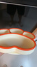 COOKSS 宝宝餐盘硅胶婴儿学吃饭分格儿童餐具辅食碗餐盘带吸盘 双拼橙 实拍图
